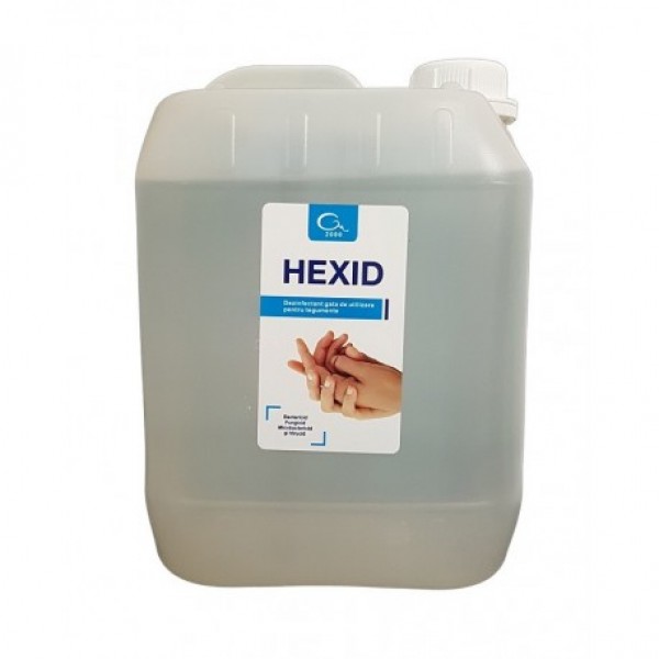 HEXID Dezinfectant si Antiseptic Maini si Tegumente, 5 litri preparat HEXID Dezinfectant si Antiseptic Maini si Tegumente, 5 litri preparat